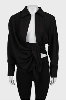 Блуза черного цвета с биркой
