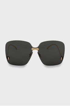 Солнцезащитные очки гранд с золотистыми дужками