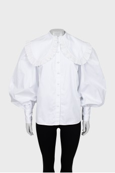 Біла сорочка з коміром