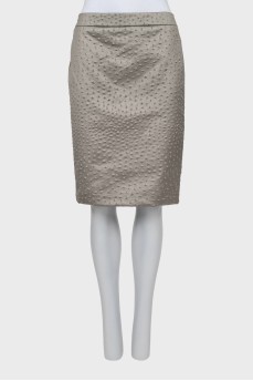 Комбинированная юбка с биркой
