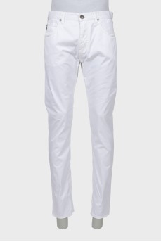 Чоловічі білі штани regular fit