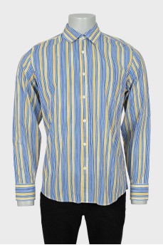 Чоловіча смугаста сорочка slim fit