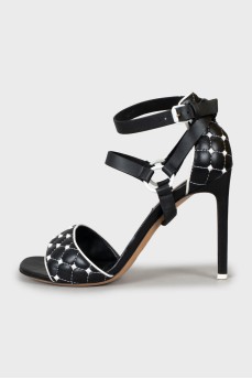 Шкіряні босоніжки Rockstud з шипами