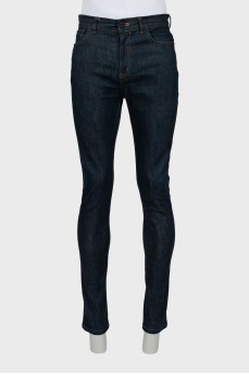 Чоловічі темно-сині джинси slim fit
