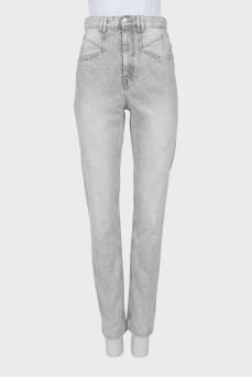 Світло-сірі джинси slim fit
