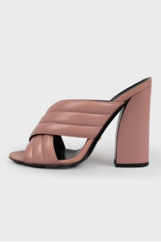 Мюлі Gucci пудрові