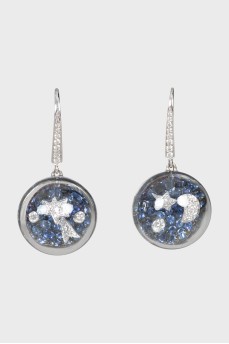 Серьги из белого золота Bulle de Ciel