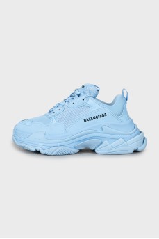 Кроссовки Triple S голубого цвета