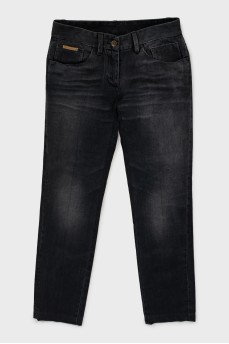 Джинсы straight fit на средней посадке