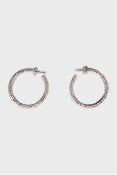Серьги-кольца из серебра