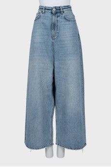 Джинси baggy fit з необробленим краєм