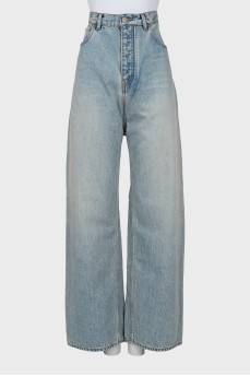 Джинсы baggy fit голубого цвета
