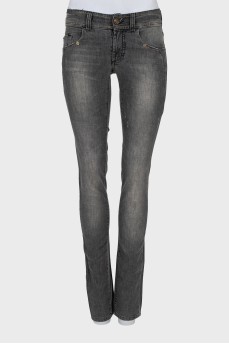 Сірі джинси skinny fit з биркою