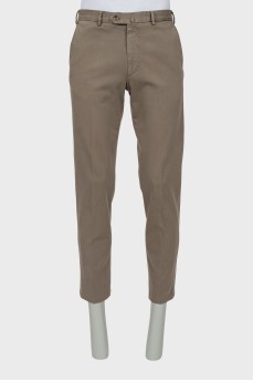 Мужские коричневые брюки straight fit