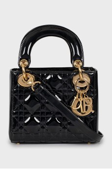 Сумка Lady Dior з лакованої шкіри