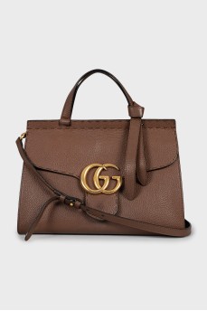 Сумка GG Marmont коричневого цвета