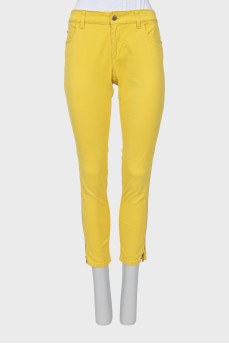 Жовті джинси skinny fit