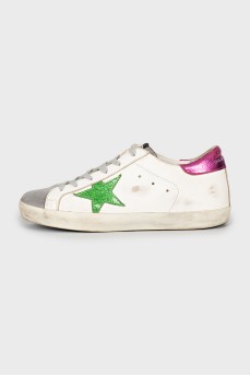 Кеди Super-Star зі шкіри та замші
