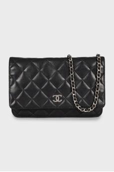 Чорна сумка Wallet on Chain
