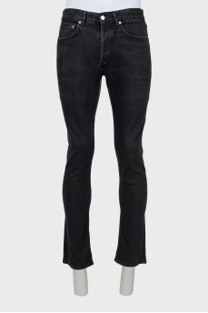 Мужские черные джинсы regular fit