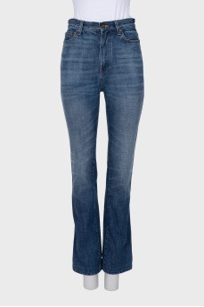 Синие джинсы straight fit