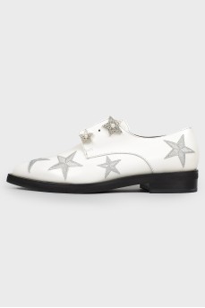 Туфли с вышивкой звезд с биркой