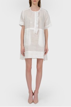 Белое платье-туника с биркой