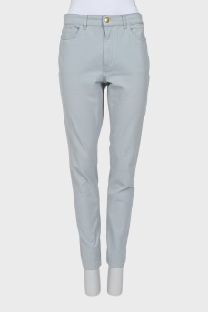 Джинси tapered fit блакитного кольору