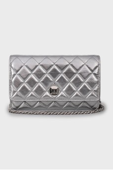 Срібляста сумка Wallet on Chain