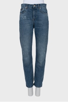 Джинси на високій посадці straight fit