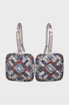 Серьги из белого золота