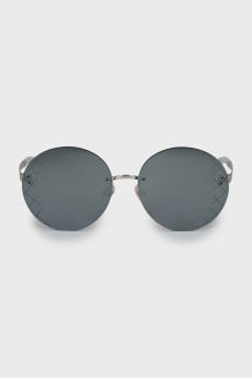 Солнцезащитные очки wayfarer с серебристыми дужками