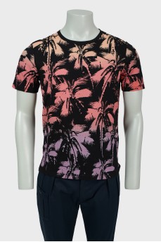 Мужская футболка с пальмами с биркой