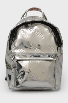 Сріблястий рюкзак 