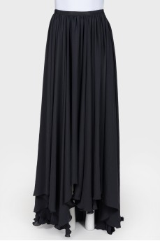 Длинная асимметричная юбка