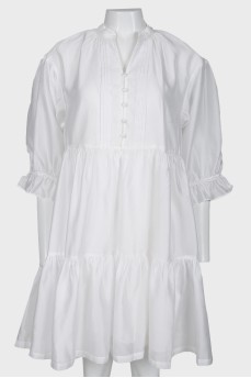 Белое свободное платье с биркой