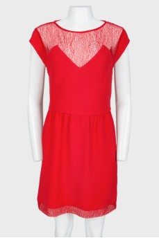 Червона сукня з мереживом, з биркою