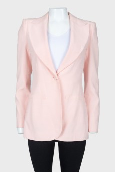Розовый пиджак с плечиками