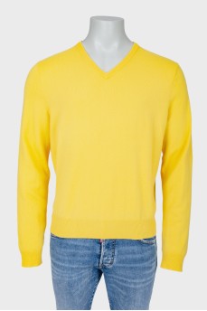 Чоловічий жовтий пуловер