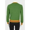 Зелений светр із вовни