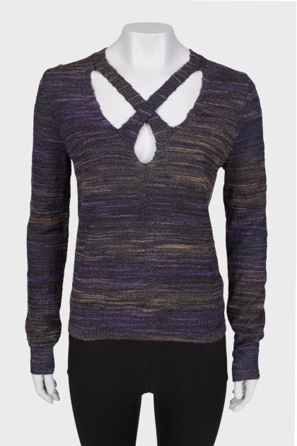 Фіолетовий светр прямого крою