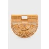 Полукруглая сумка из бамбука