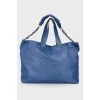 Сумка Blue Calfskin Leather XL Soft Edgy Tote