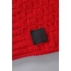 Кашемировый красный шарф