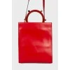 Красная сумка-шоппер