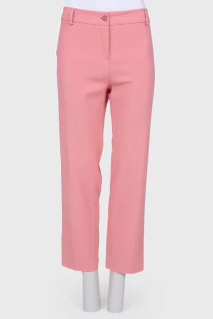 Рожеві класичні штани