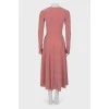 Рожеве плаття з люрексом з биркою