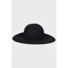 Черная шляпа со стразами