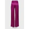 Фиолетовые брюки с лампасами