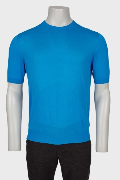 Чоловіча яскраво-блакитна футболка